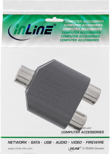 InLine Μετατροπέας 3.5mm / RCA female σε 3.5mm / RCA female 1τμχ 99338