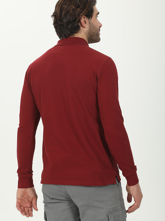 Bluză cu mânecă lungă Burgundy