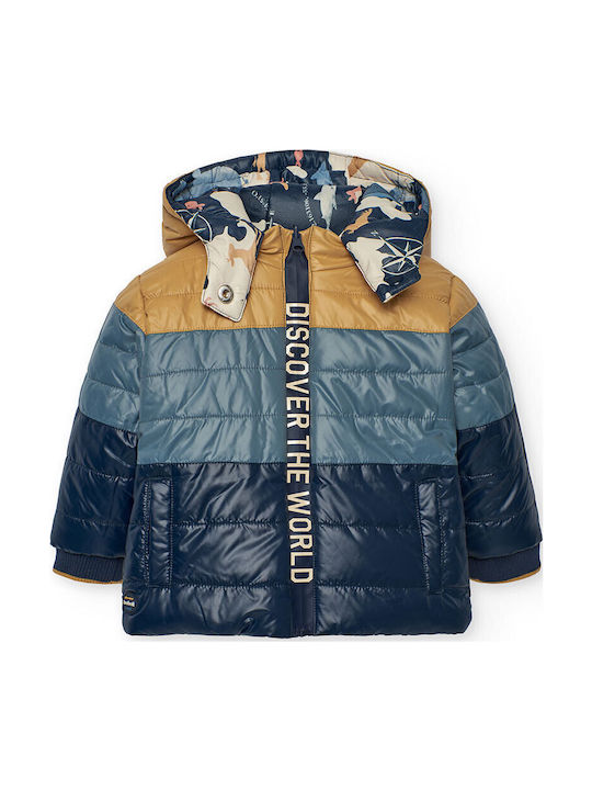 Kids' Casual Jacket Double Sided with Hood Blue