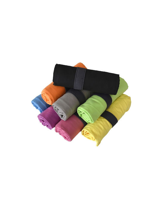Gym Towel 50x90 Microfiber Viopros 100% Microfiber Gray