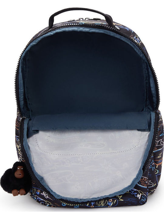 Kipling Seoul Τσάντα Πλάτης για Laptop 15" Πολύχρωμη