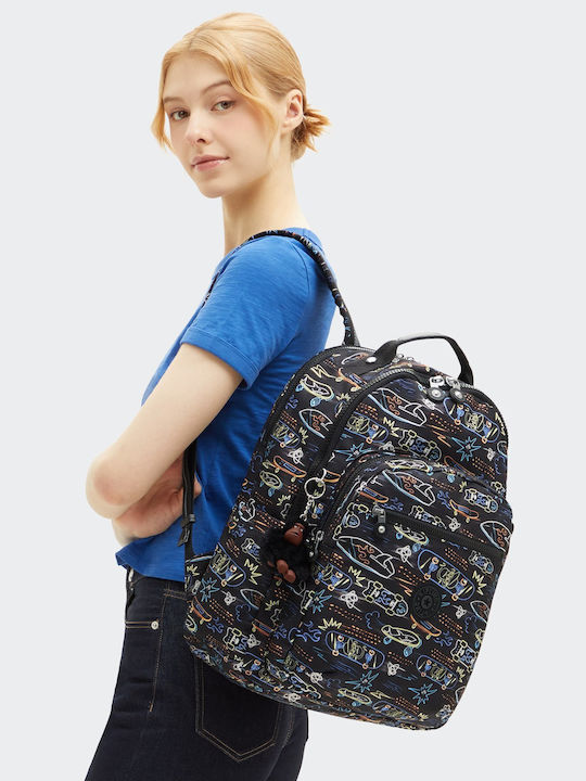 Kipling Seoul Τσάντα Πλάτης για Laptop 15" Πολύχρωμη