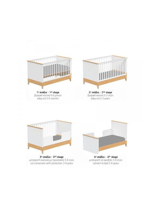 Casababy Бебешки Комплект За Стая Juno Легло Скрин И Гардероб
