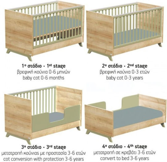Casababy Βρεφικό Σετ Δωματίου Rio Κρεβάτι & Σιφονιέρα
