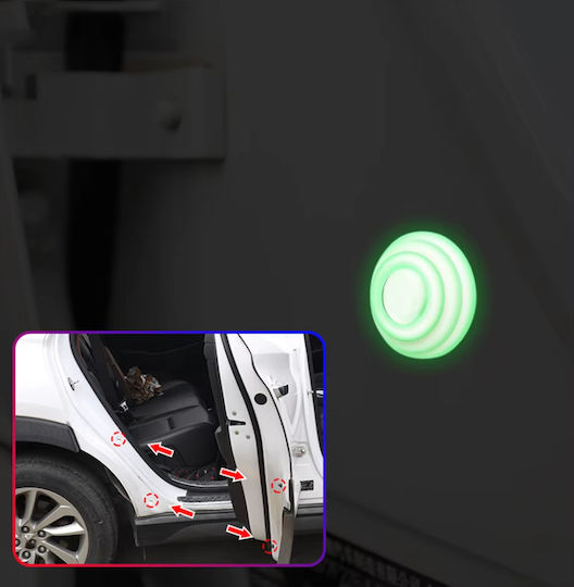 Anti-Vibration Phosphorescent Silicone Car Stickers Doors Hood & Trunk Set 20 Pieces Tc-248