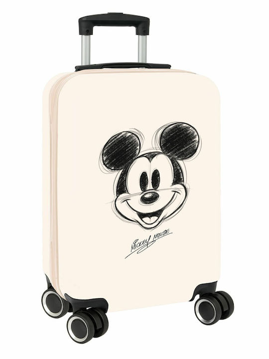 Safta Children's Cabin Travel Suitcase White with 4 Wheels Height 55cm