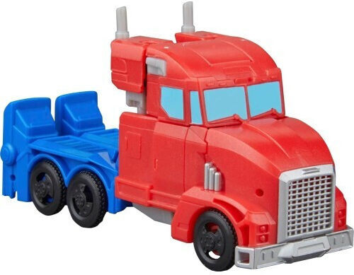 Action Figure Truck to Playset: Earthspark Transformers Optimus Prime Battle Trailer 8cm.