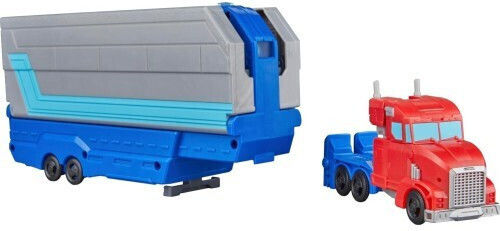 Action Figure Truck to Playset: Earthspark Transformers Optimus Prime Battle Trailer 8cm.
