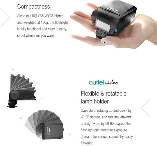 Flash Meike Mk-320f LCD TTL Fuji