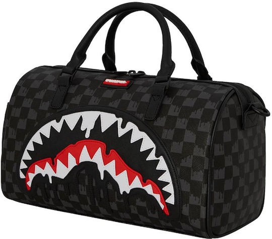 Sprayground Sharks In Paris Σακ Βουαγιάζ Μαύρο από Δερματίνη Μ32xΠ15xΥ24εκ.