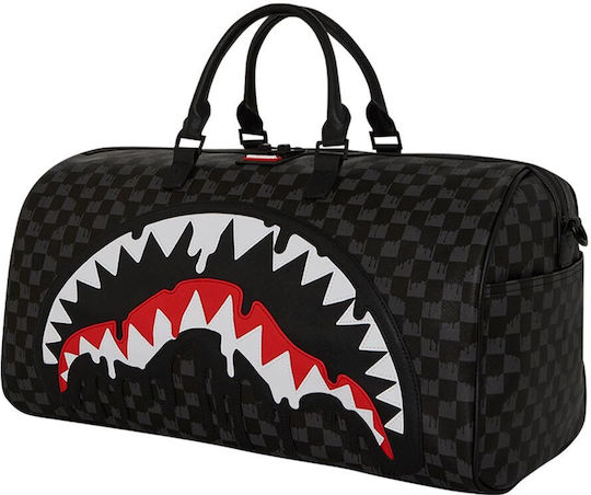 Sprayground Sharks In Paris Duffle Reisetasche Schwarz aus Künstliches Leder L50xB25xH27cm