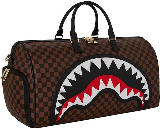 Sprayground Sharks Duffle Geantă de voiaj Maro din Piele sintetica