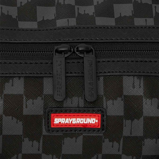Sprayground Sharks In Paris Σακ Βουαγιάζ Μαύρο από Δερματίνη Μ32xΠ15xΥ24εκ.