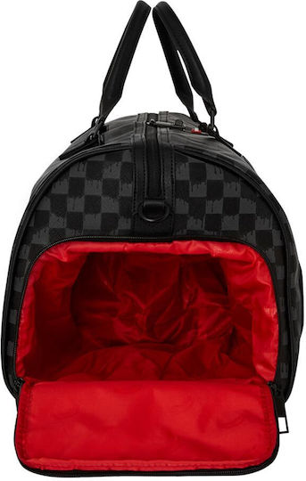 Sprayground Sharks In Paris Duffle Reisetasche Schwarz aus Künstliches Leder L50xB25xH27cm