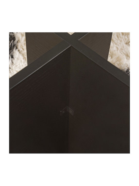 Masa Centrală Rectangulară Vetrino Din Sticlă Neagră L105xL65xÎ40cm