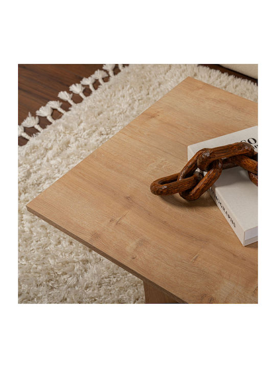 Mese De Cafea Centrală Rectangulară Sabin Din Lemn Sapphire Oak L119xL60xÎ40cm