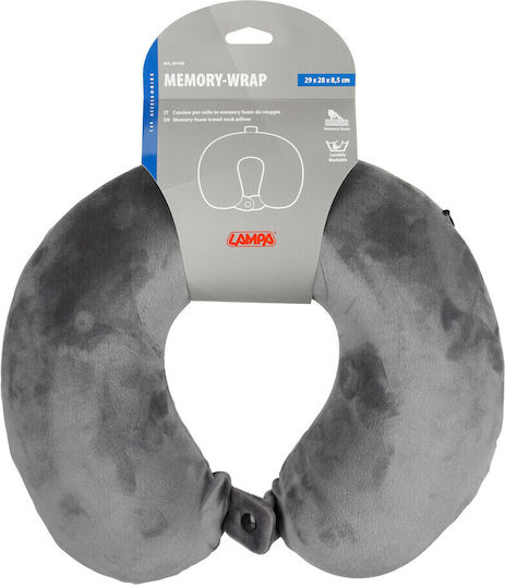 Lampa Μαξιλαράκι Ταξιδίου Μαξιλαράκι Memory Foam Γκρι