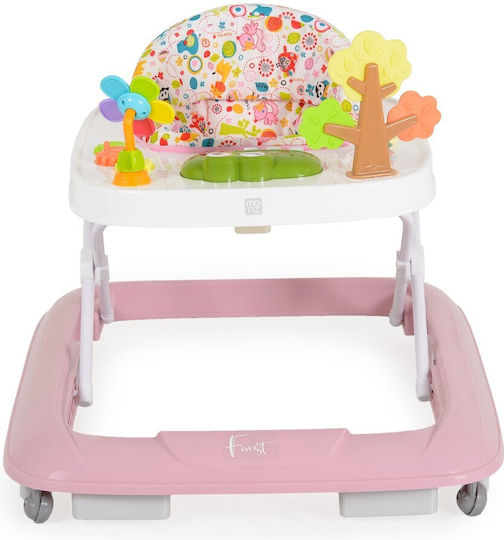 Moni Forest Baby Walker with Music for 6+ Months Pink