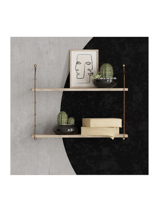 Shelf Wall Armoni Sacramento Oak 72x20x58cm