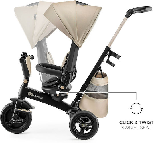 Kinderkraft Easytwist Μετατρεπόμενο με Χειρολαβή Γονέα 5 σε 1 Μπεζ