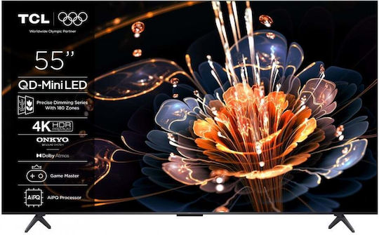 TCL Смарт Телевизор 55" 4K UHD Mini LED 55C61KS HDR (2025)