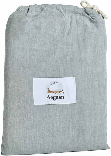 Aigaion Единично 100x200+40см. с Ластик Laurel Green