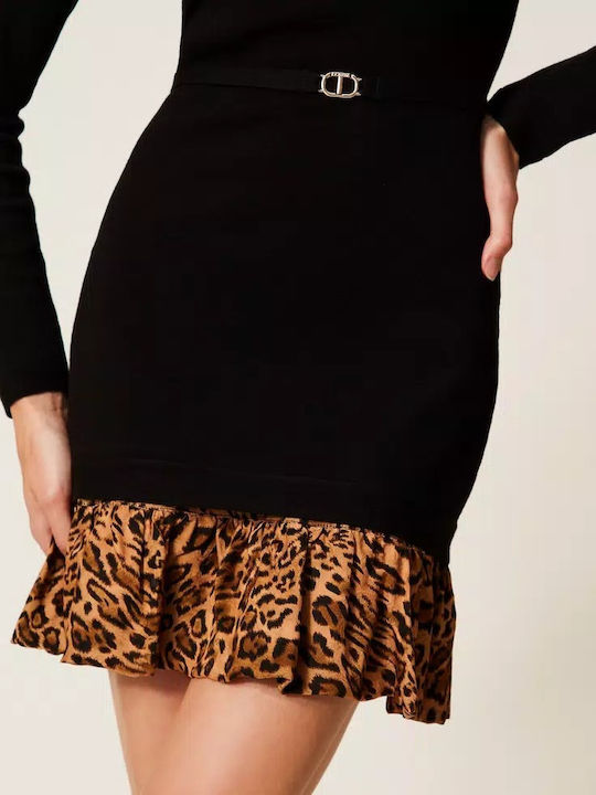 Mini Abendkleid mit Rüschen Black