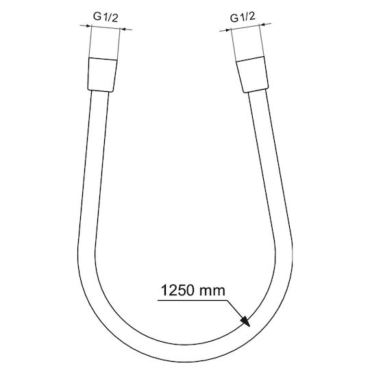 Σπιράλ Ideal Standard Idealflex Be125a2 Χρυσό Βουρτσισμένο Ματ