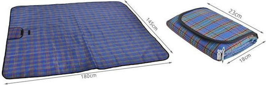 Malatec Κουβέρτα Πικ Νικ 180x145cm σε Μπλε χρώμα