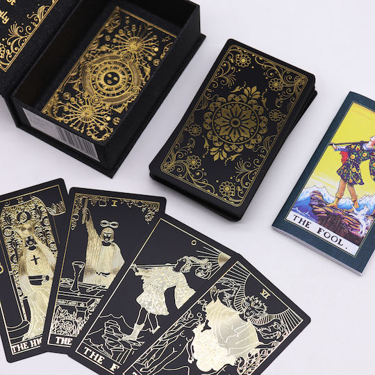 Goldenes Tarotkarten-Set Buch – Geschenkbox