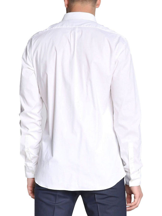 Ero3 Long-sleeved Cotton Shirt White