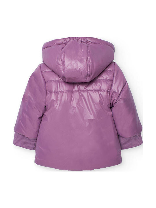 Kids' Casual Jacket Double Sided with Hood Multicolour