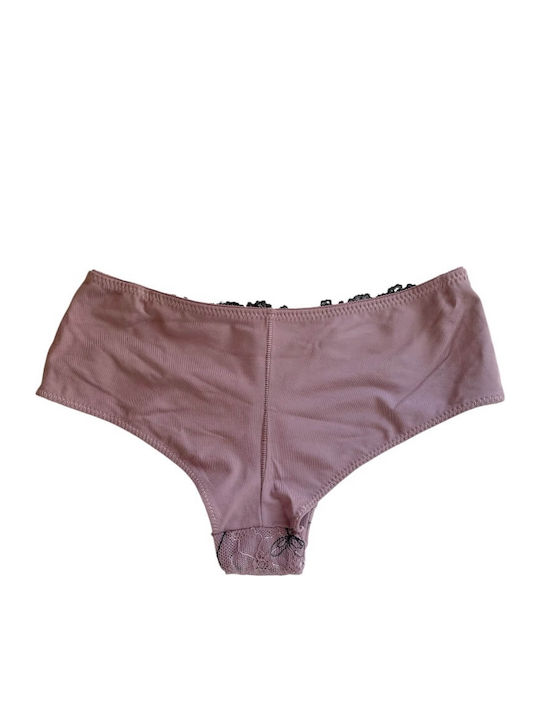 Damen Slip mit Spitze Purple-rotten Apple
