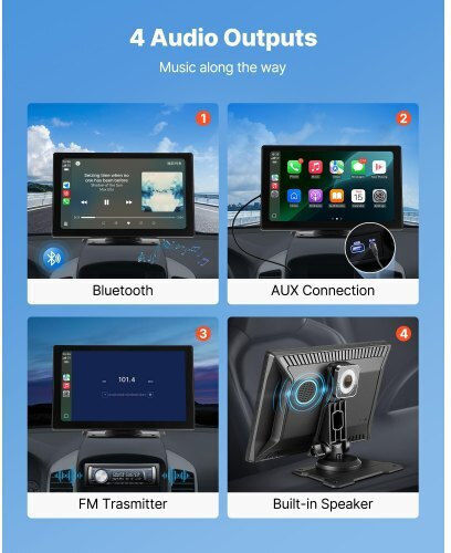 Vevor Οθόνη Αφής 9" Multimedia για Ταμπλό Αυτοκινήτου με Apple CarPlay / Android Auto / Bluetooth / GPS