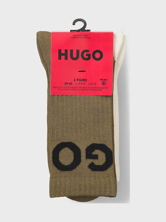 Hugo Iconic Cc Men's Socks Olive 3Pack