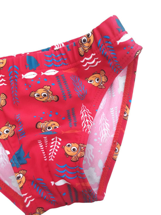 Domina Kinder Badeanzug Badeslips Red