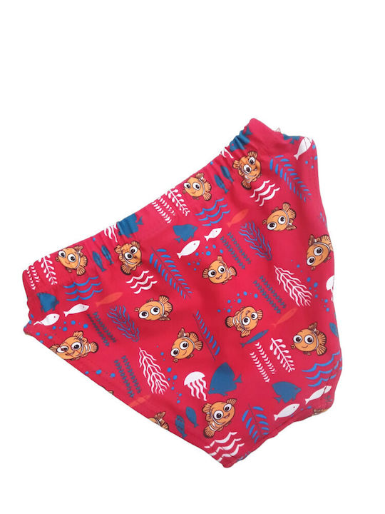 Domina Kinder Badeanzug Badeslips Red