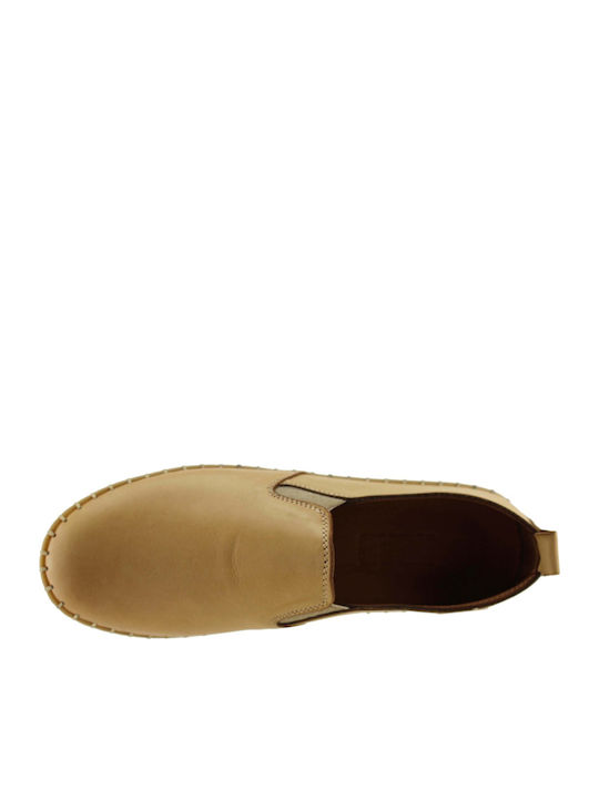 Дамски Slip-On Кожени Кафяви