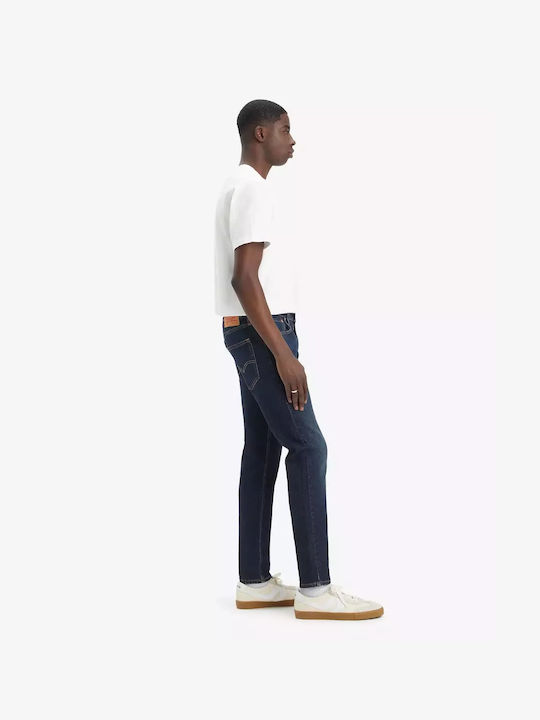 512 Men's Elastic Jeans Pants with Slim Tapered Fit Dark Blue