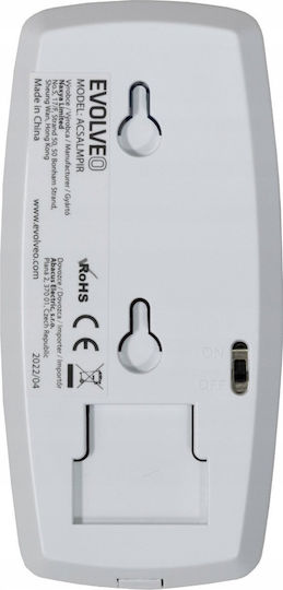 Evolveo Senzor De Mișcare Wireless RF Infraroșu Unghi De Detectare 110° Rază De Acțiune 8m