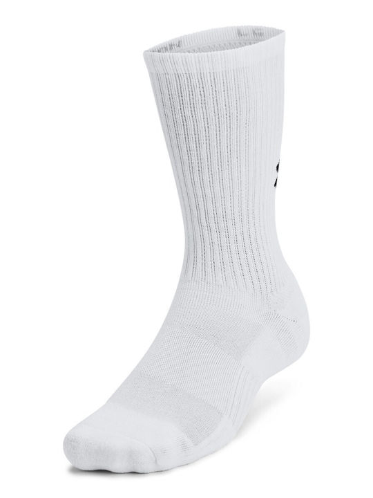 Under Armour Αθλητικές Κάλτσες Λευκές 3 Ζεύγη
