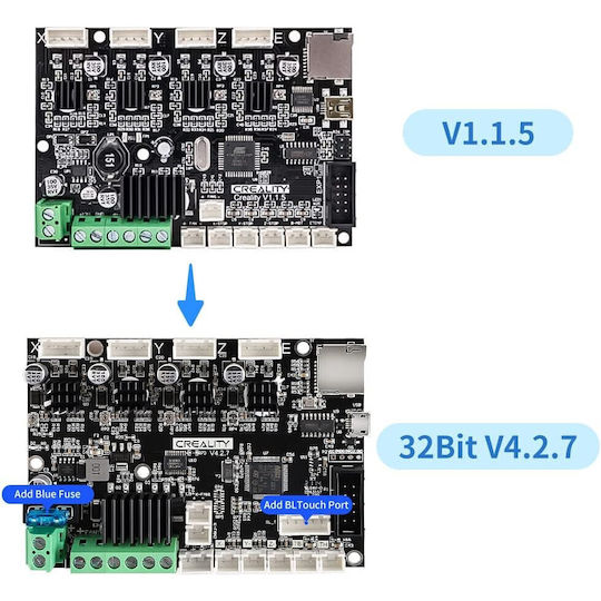Placă De Bază Silențioasă V4.2.7 Creality Ender 3 Pro Max 3 V2 3 V2 Neo Imprimantă 3D Driver Tmc2225 32 Biți Upgrade Silențios Plug Play