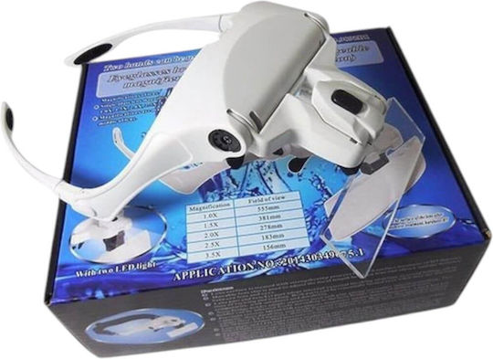 Magnifying Head Lens 5 Lenses LED