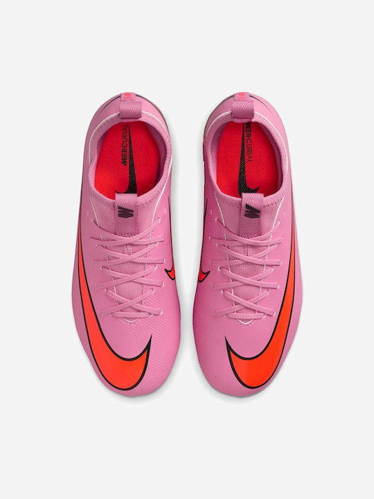 Mercurial Vapor FG/MG Kids Soccer Cleats And Shoes Molded Pink