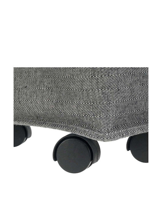 Wenko Corno Fabric Laundry Basket 44.4lt with Lid Gray