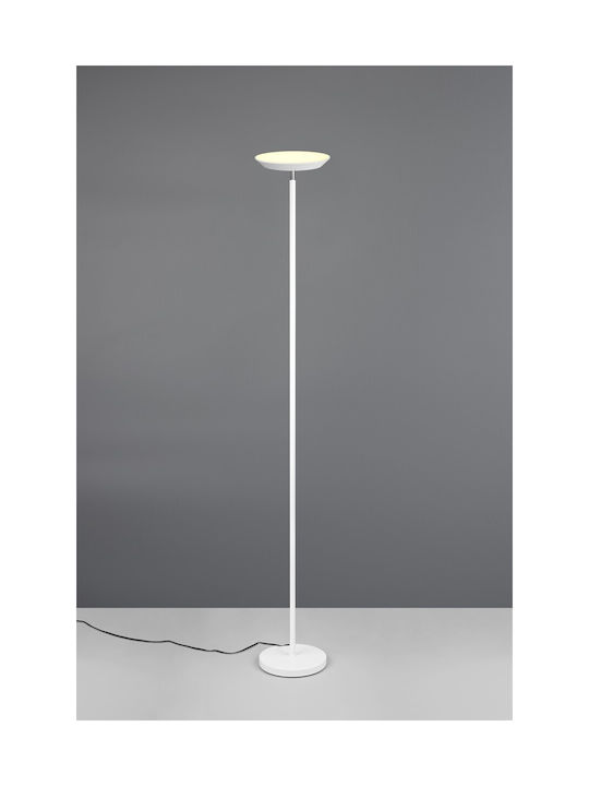 Trio Lighting LED Φωτιστικό Δαπέδου με Ρυθμιζόμενο Λευκό Φως 1900lm Λευκό