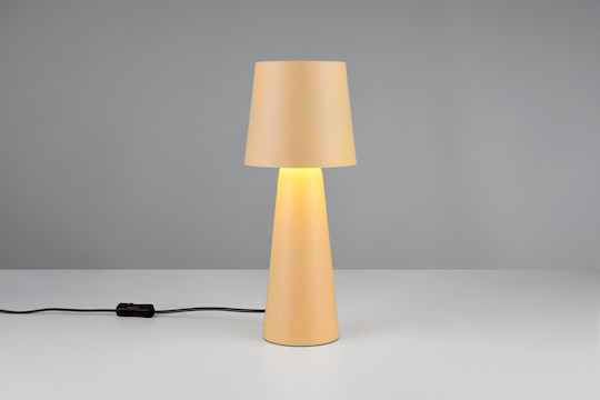 Trio Lighting Μεταλλικό Πορτατίφ για Ντουί E27 με Μπεζ Καπέλο και Βάση