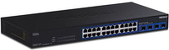 Trendnet TEG-S50284 Unverwaltet L2 Switch mit 24 Ports Gigabit (1Gbps) Ethernet und 4 SFP Ports