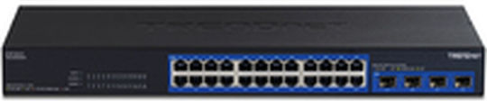Trendnet TEG-S50284 Unverwaltet L2 Switch mit 24 Ports Gigabit (1Gbps) Ethernet und 4 SFP Ports
