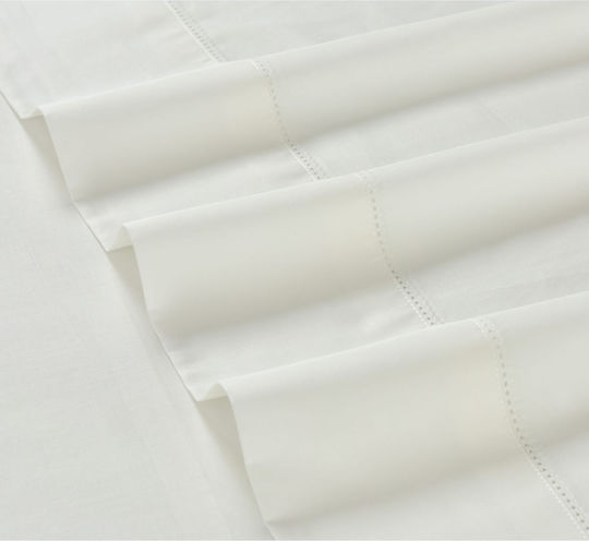 Liolios Home Sheet Sets Queen 245x270cm. Monaco White 4pcs